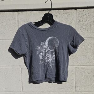 Topshop Charcoal Graphic Tee